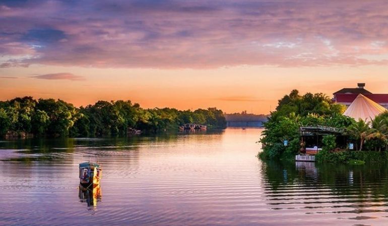 Perfume River in hue vietnam