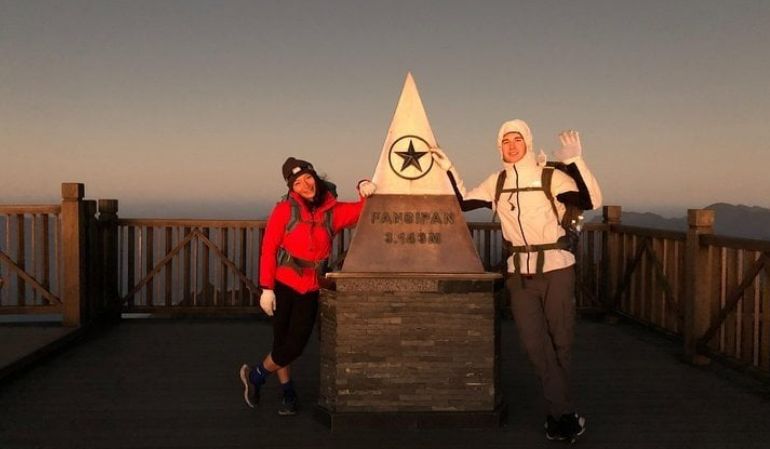 sunrise at fansipan mountain