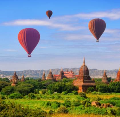 Balloon over Mandalay – Mandalay Sightseeing from Bird’s Eye View