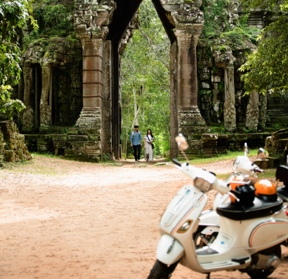 Full-Day Angkor Wat Sunrise Vespa Tour