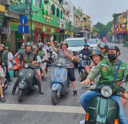 Authentic Hanoi: Early Bird Vespa Tour & Local Experience