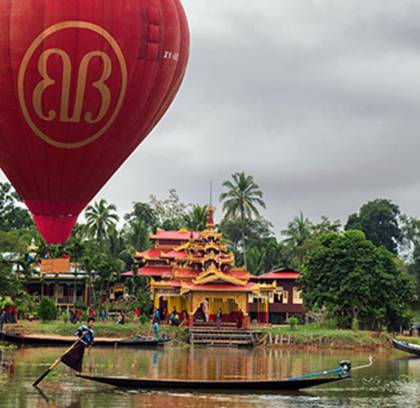 Inle Lake Balloon and Boat Trip