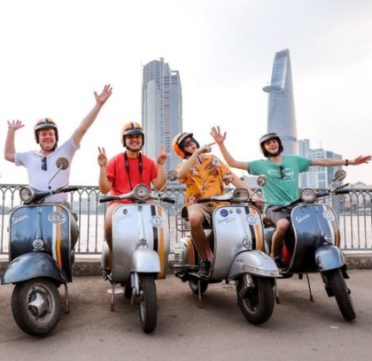 Ho Chi Minh City After Dark: Vespa Tour, Food & Hidden Bars!